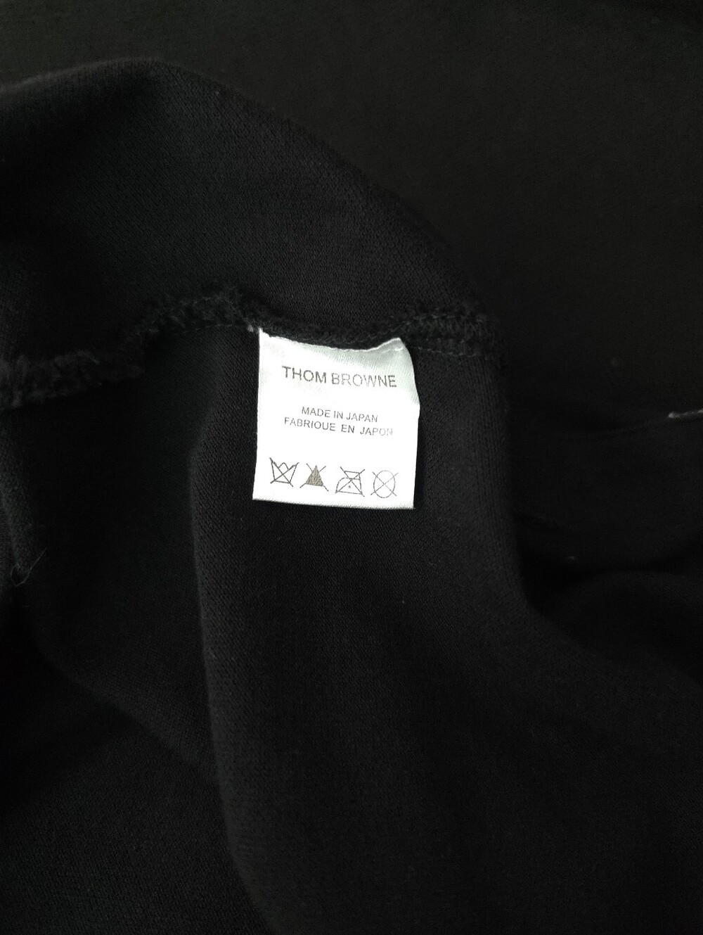 Thom Browne Black 4-Bar Knit Crew T-Shirt - Picture 5 of 7